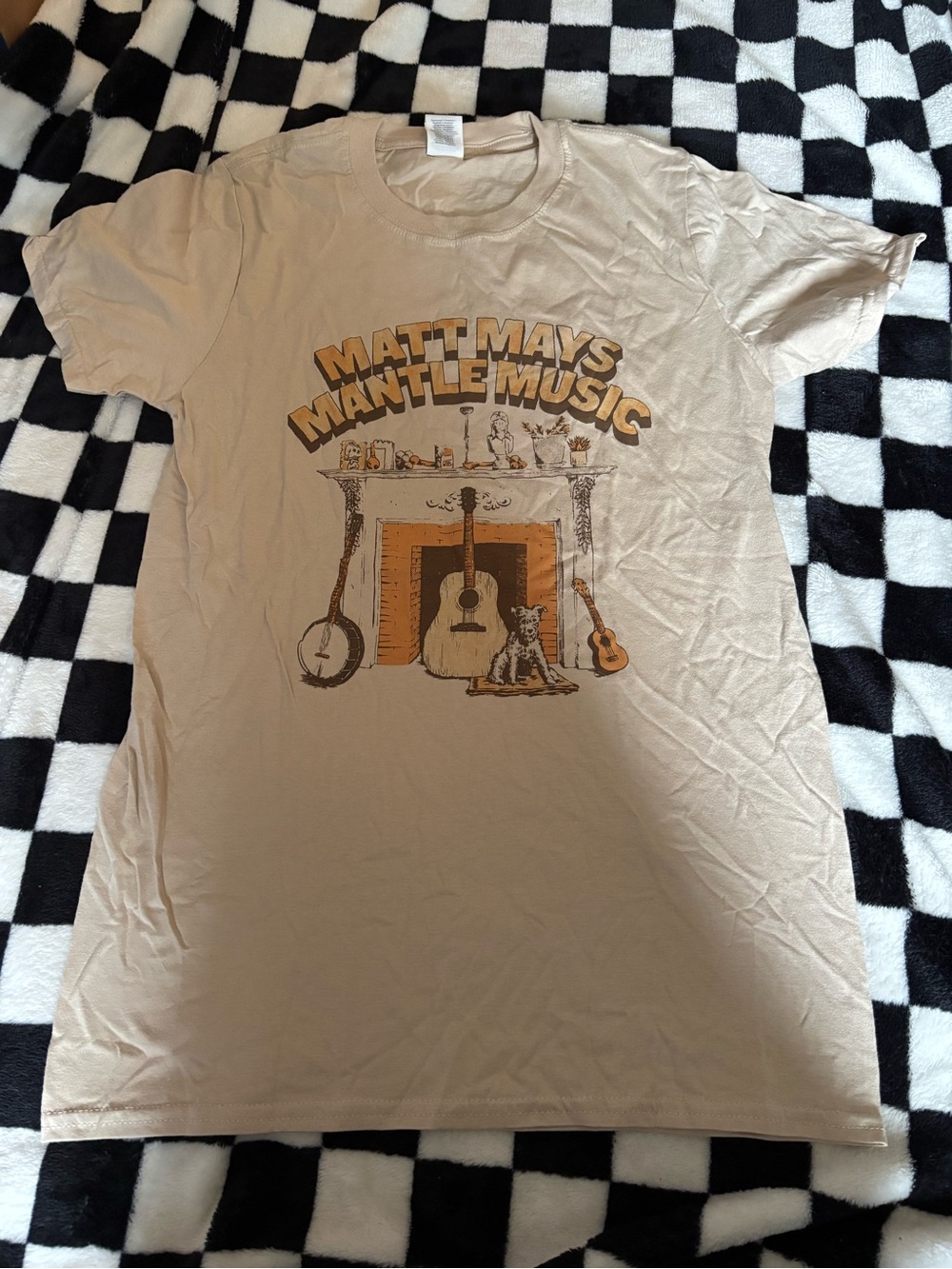 Ladies small 100% cotton mat mays band tshirt